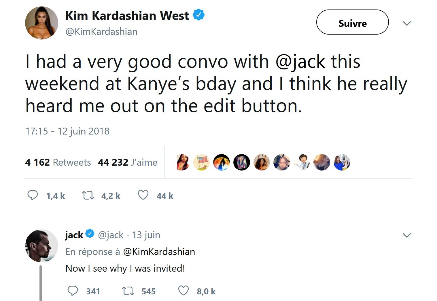 Kim Kardashian : Elle demande à Twitter d’ajouter la fonctionnalité « modifier » !